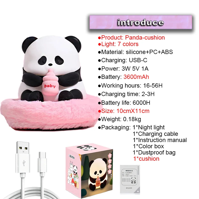 Veilleuse panda allaitement