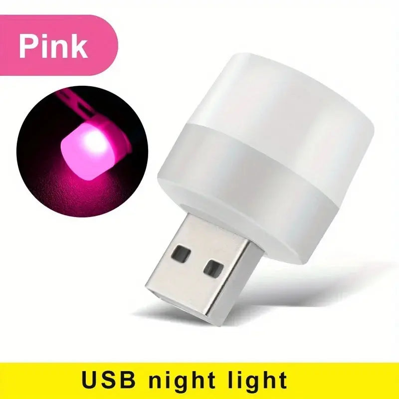 Belle lumière rose avec la veilleuse USB 