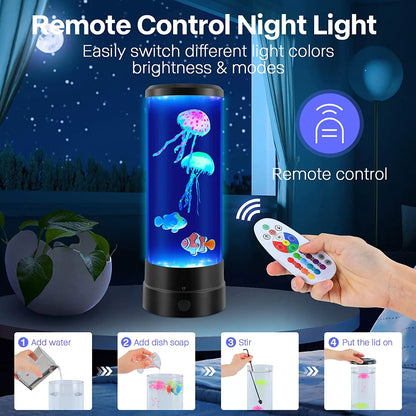 Veilleuse aquarium avec télécommande