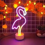 Veilleuse flamant rose bébé