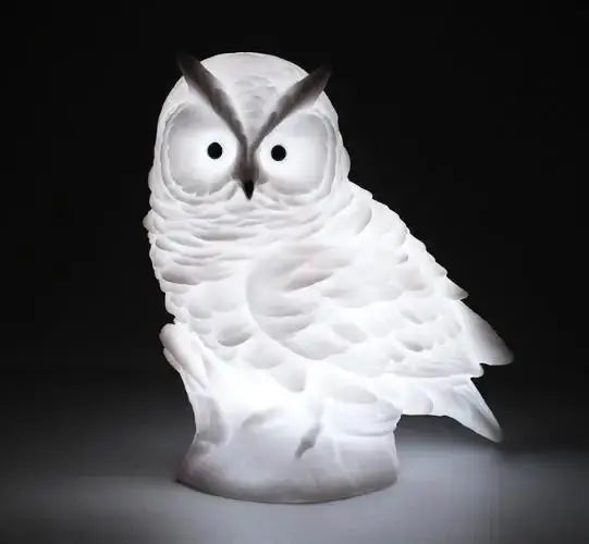 Veilleuse hibou blanc
