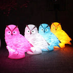 Veilleuse hibou multicolore