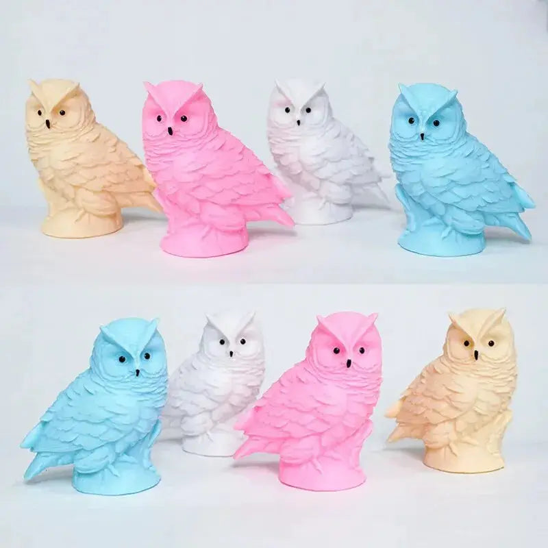 Veilleuse hibou multicolore