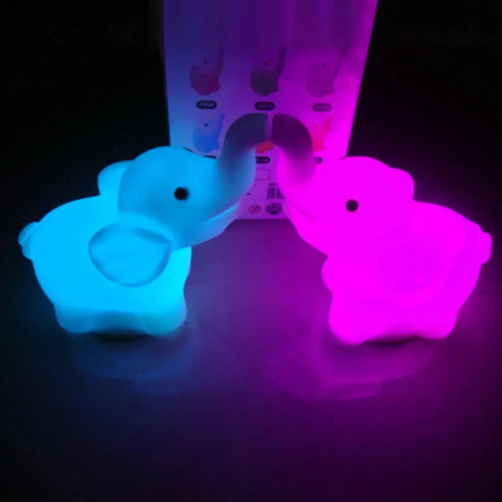 Veilleuse éléphant lumineux1