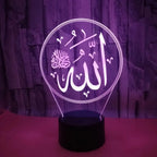 Veilleuse nom Allah violé