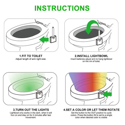Veilleuse toilette simple utilisations 